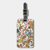 Sweet Christmas Gingerbread Man Candy Cane Delight Gepäckanhänger (Vorderseite vertikal)