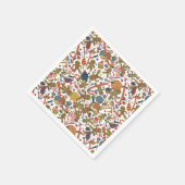 Sweet Christmas Gingerbread Man Candy Cane Delight Serviette (Ecke)