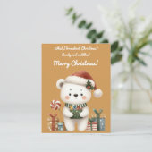 Sweet Christmas Greeting Card Einladung (Stehend Vorderseite)