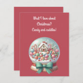 Sweet Christmas Greeting Card Einladung (Vorne/Hinten)