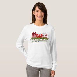 Sweet Christmas Karierte Geschenke und Pine Needle T-Shirt