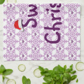 Sweet Christmas Snowflake Muster Handtuch (Gefaltet)