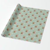 Sweet Christmas Teddy Bear Wrapping Paper Geschenkpapier (Ungerollt)