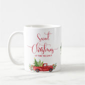 Sweet Christmas Vintag Red Truck, Urlaub Kaffeetasse (Links)