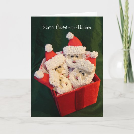 Sweet Christmas Wünsche Feiertagskarte (Vorderseite)