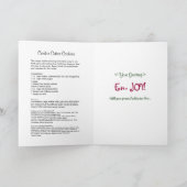 Sweet Christmas Wünsche Feiertagskarte (Innenseite)