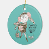 Sweet Christmas Wünsche Keramik Ornament (Links)