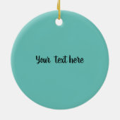 Sweet Christmas Wünsche Keramik Ornament (Hinten)