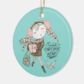 Sweet Christmas Wünsche Keramik Ornament (Links)