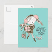 Sweet Christmas Wünsche Postkarte (Vorne/Hinten)