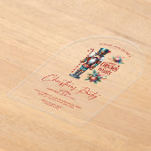 Sweet Christmas wünscht Nutcracker Party laden Acryleinladungen (Ablage )