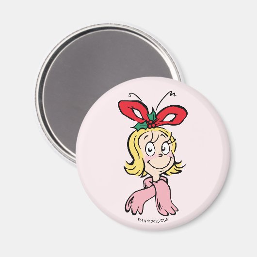 Sweet Cindy Lou Who Portrait Magnet (Vorderseite/Rückseite)