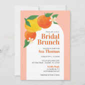 Sweet Citrus Brautparty Brunch Einladung (Vorderseite)