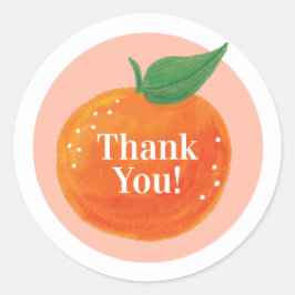 Sweet Citrus Round Vielen Dank, dass Sie Aufkleber