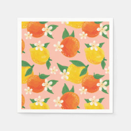 Sweet Citrus Summer Napkin Serviette