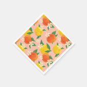 Sweet Citrus Summer Napkin Serviette (Ecke)