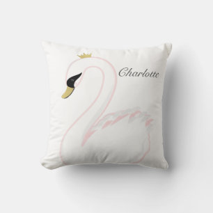 Sweet Classic Swan Pillow mit Gold Akzenten Kissen
