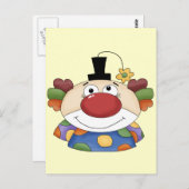 Sweet Clown Face Postkarte (Vorne/Hinten)