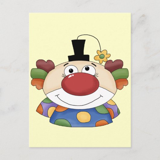 Sweet Clown Face Postkarte (Vorderseite)