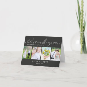 Sweet Collage Wedding Dankeschön Card - Kohle Dankeskarte