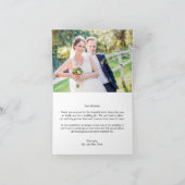 Sweet Collage Wedding Dankeschön Karte - Orange (Innenseite)