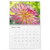 Sweet Colorful Dahlia Blume Calendar Florals Kalender (Feb 2026)