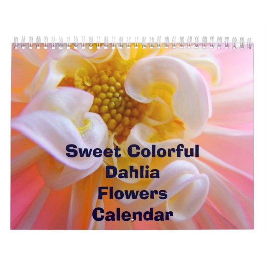 Sweet Colorful Dahlia Blume Calendar Florals Kalender (Titelbild)