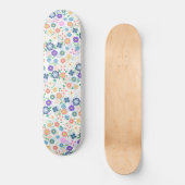 Sweet Colorful Ditsy Floral Pattern Skateboard (Vorderseite)