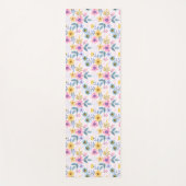 Sweet colorful floral yogamatte (Vorderseite)