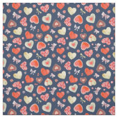 Sweet Colorful Hearts Stoff (Muster)