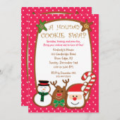 Sweet & Colorful Holiday Cookie Swap Einladungen (Vorne/Hinten)
