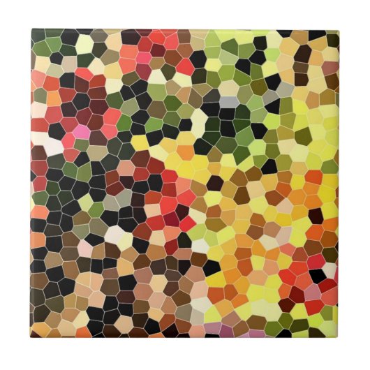 Sweet Colorful Honeycomb Muster Mosaik Fliese (Vorderseite)