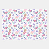 Sweet & Colorful Mermaid Geschenkpapier Set (Vorderseite)
