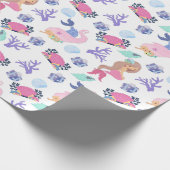 Sweet & Colorful Mermaid Wrapping Paper Sheets Geschenkpapier (Ecke)