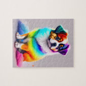 Sweet Colorful Niedlich Dog Puzzle (Horizontal)