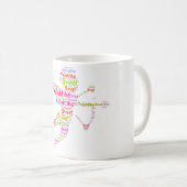 Sweet Colorful Valentine Cupid, Tasse (VorderseiteRechts)