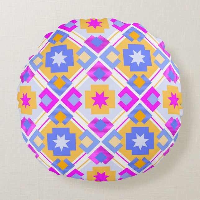 Sweet colour Round Pillow Rundes Kissen (Vorderseite)