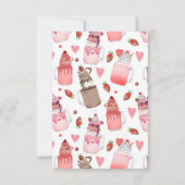 Sweet Cookie Milkshake-Klasse Valentine Karte (Rückseite)