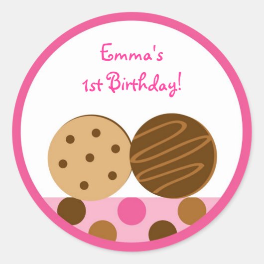 Sweet Cookie Stickers Umschlag Aufkleber (Vorderseite)