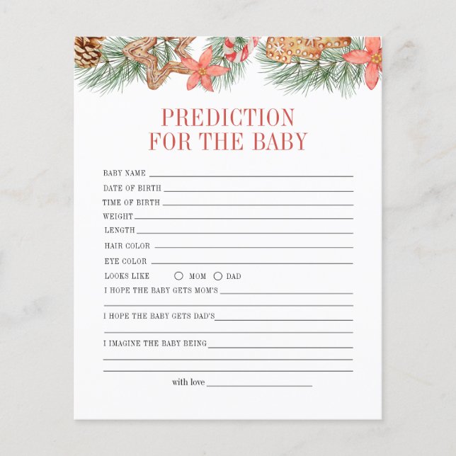 Sweet Cookie Weihnachtsvorhersage für Kinderspiel (Vorderseite)