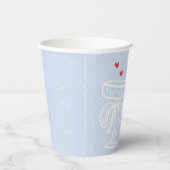 Sweet Coquette Bow Champagne Flute Bubbles Pappbecher (Rechts)