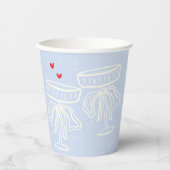 Sweet Coquette Bow Champagne Flute Bubbles Pappbecher (Vorderseite)