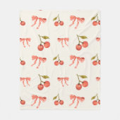 Sweet Coquette Muster Feminine Design Fleecedecke (Vorderseite)