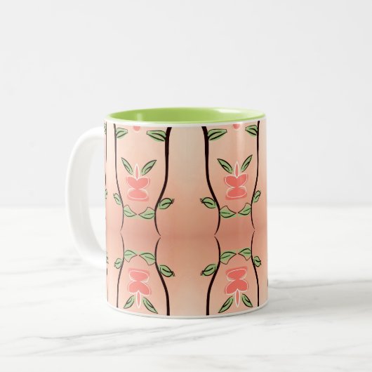 Sweet Coral Peach Tasse (Vorderseite Links)