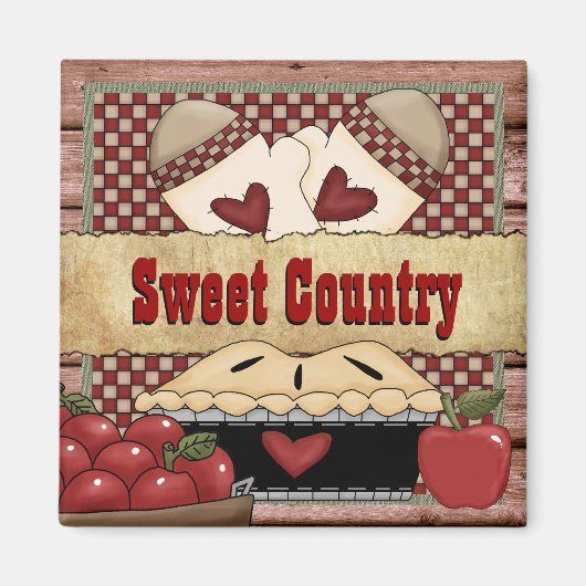 Sweet Country Apple Pie Mag Magnet (Vorne)