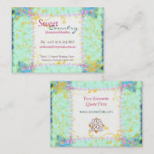 Sweet Country Patchwork Big Business Card Visitenkarte (Vorne/Hinten)