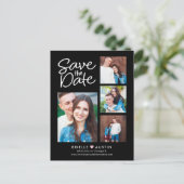 Sweet Couple EDITABLE FARBE Save the Date Postcard Postkarte (Stehend Vorderseite)