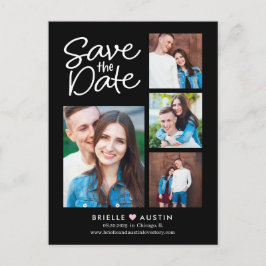 Sweet Couple EDITABLE FARBE Save the Date Postcard Postkarte