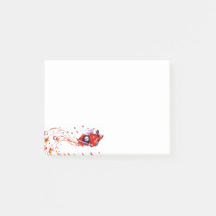 Sweet Couple Wedding Just Married Watercolor  Post-it Klebezettel