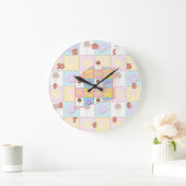Sweet Cravings Clock Große Wanduhr (Zuhause)